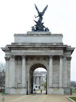 Der Triumphbogen  Wellington Arch  soll an die britischen Siege in den Napoleonischen Kriegen zu erinnern.