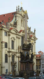 Die barocke Dreifaltigkeitssule (Pestsule) wurde aus Dank fr das Ende des Pest im Jahr 1713 errichtet.
