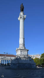 Diese 1870 erbaute Statue (Esttua do Rei Dom Pedro IV) auf dem Roten Platz soll an Peter IV., Knig von Portugal und erste Kaiser von Brasilien erinnern.