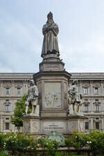 Das Leonardo-da-Vinci-Denkmal in Mailand wurde 1872 eingeweiht.