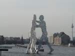 Die Molecule Men des Bildhauers Jonathan Borofsky am 17.2.2007 in Berlin.