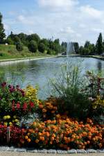 Ehingen, der Stadtpark mit dem Groggensee, Aug.2012