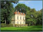 Das Gartenhaus im Kurpark von Bad Lauchstdt.