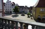 Pfullendorf, Blick ber den historischen Marktplatz, Aug.2012