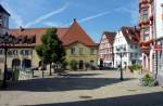 Pfullendorf, Blick ber den historischen Marktplatz, Aug.2012