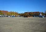 Neubreisach (Neuf-Brisach),der riesige Platz in der Stadtmitte diente frher den hier stationierten Festungssoldaten als Apell-und Exezierplatz, Okt.2010