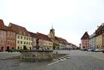 Eger (Cheb), Blick über den großen Marktplatz, der bereits im 13.Jahrhundert angelegt wurde, Aug.