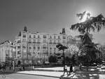 Der Plaza de las Cortes mit dem von 1911 bis 1913 gebauten Edificio Groupama.