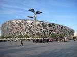 Peking, Nationalstadion, im Volksmund auch  Vogelnest  genannt.