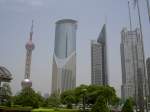Blick auf die Skyline von Shanghai Pudong.