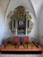 Krogstrup, Altar in der evangelischen Kirche (20.07.2021)