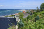 Blick auf Gilleleje vom Wanderweg Gilbjergstien.