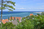 Blick auf Gilleleje vom Wanderweg Gilbjergstien.