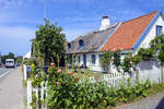 Alte Fischerhuser im Badeort Gilleleje in Nordseeland.