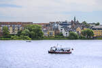 Blick auf den Schlossee in Hillerd von der Frederiksborg Schlossinsel aus.