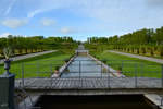 Blick in den Barockgarten des Wasserschlosses Frederiksborg.