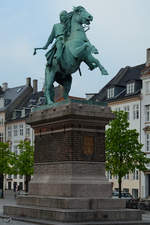 Ein Reiterstandbild des Erzbischofes von Lund Absalon in der Kopenhagener Innenstadt.