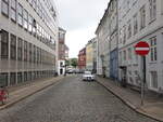 Kopenhagen, historische Huser in der Laksegade Strae (23.07.2021)