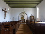 Sahl, Innenraum mit goldenem Altar von 1200 in der Ev.