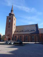 Horsens, Vor Frelser Kirche am Torvet, erbaut bis 1225 (07.06.2018)