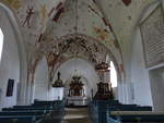 Gjerrild, Kalkmalereien von 1500 in der evangelischen Kirche (24.09.2020)
