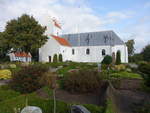Voldby, mittelalterliche evangelische Kirche aus Kreidestein, erbaut im 14.