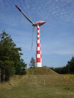 Ulfborg, Windrad Tvind Skolerne, 54 Meter hoch, erbaut 1978 (25.07.2019)