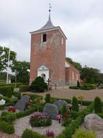 Sjorslev, evangelische Kirche, erbaut ab 1130, Umbau 1544 durch Reichsmarschall Mogens Goye (20.09.2020)