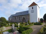 Vinderslev, romanische evangelische Kirche aus Granitquadern (20.09.2020)