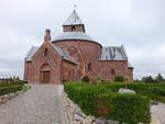 Thorsager, evangelische Rundkirche, erbaut im 13.