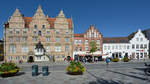 Stadtansicht mit dem wohl schönsten Gebäude von Aalborg.
