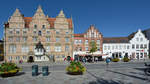 Stadtansicht mit dem wohl schnsten Gebude von Aalborg.