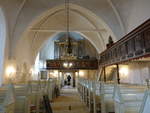 Nibe, Orgelempore in der evangelischen Kirche (22.09.2020)
