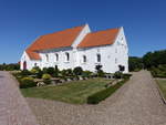 Hjrring, Sankt Hans Kirke, romanische Backsteinkirche, erbaut um 1250 (08.06.2018)