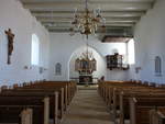 Hjrring, Kanzel und Altar von 1604 in der Sankt Olai Kirche (08.06.2018)