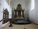 Vrejlev Kloster, Hochaltar von 1604 in der Klosterkirche (23.09.2020)