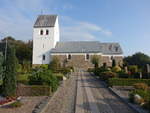 Biersted, mittelalterliche evangelische Kirche, erbaut um 1400 (23.09.2020)