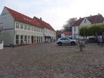 Mariager, Rathaus und Gebude am Hauptplatz Torvet (22.09.2020)