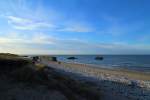 Bunker des faschistischen Atlantikwalls am Strand von Vigs, aufgenommen am 16.04.2014.