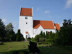 Horbelev, evangelische Kirche, erbaut um 1200 (18.07.2021)