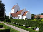 Gislinge, evangelische Kirche, erbaut von 1250 bis 1350 (17.07.2021)
