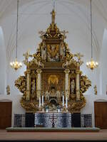 Maribo, barocker Hochaltar von 1641 in der Domkirche (18.07.2021)