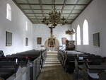 Hunseby, Innenraum der evangelischen Kirche (18.07.2021)