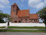 Tirsted, romanische evangelische Kirche, erbaut ab 1200 (18.07.2021)