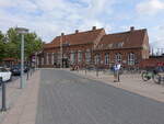 Ringsted, Bahnhofsgebude in der Vestervej Strae (22.07.2021)