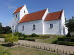Hove, gotische evangelische Kirche, erbaut um 1350 (17.07.2021)