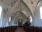 Keldby, Kalkmalereien von 1325 in der evangelischen Kirche (19.07.2021)
