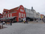 Aabenraa, historische Huser am Storetorv und Storegade Strae (20.07.2019)