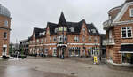 Torvet (Marktplatz) in der Kleinstadt Grindsted in Dnemark.