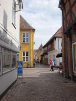 Ribe, Ausblick in der Peder Dovns Slippe Strae (09.06.2018)